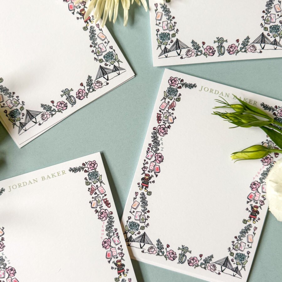 Custom Stationery Card Set